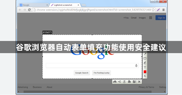 谷歌浏览器自动表单填充功能使用安全建议1