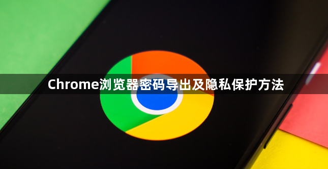 Chrome浏览器密码导出及隐私保护方法1