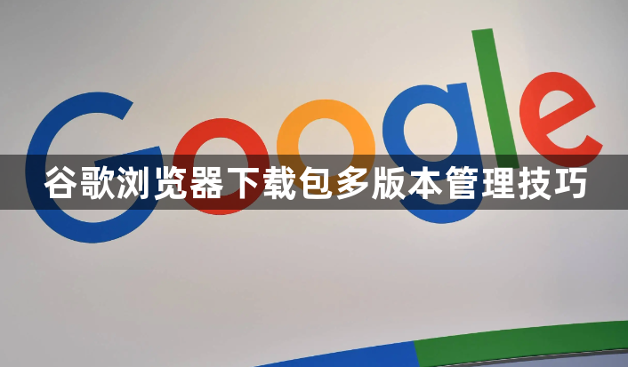 谷歌浏览器下载包多版本管理技巧1