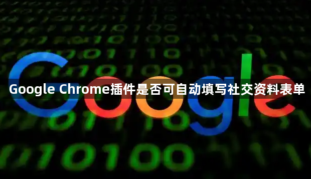 Google Chrome插件是否可自动填写社交资料表单1