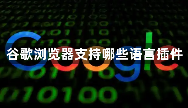 谷歌浏览器支持哪些语言插件1