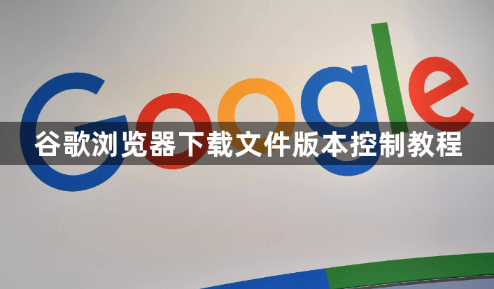 谷歌浏览器下载文件版本控制教程1