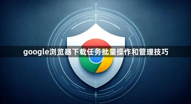 google浏览器下载任务批量操作和管理技巧1