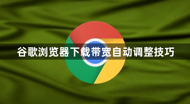 谷歌浏览器下载带宽自动调整技巧1