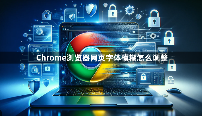 Chrome浏览器网页字体模糊怎么调整1