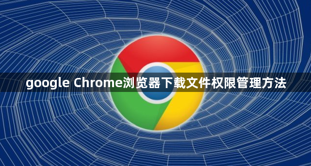 google Chrome浏览器下载文件权限管理方法1
