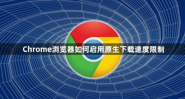 Chrome浏览器如何启用原生下载速度限制1