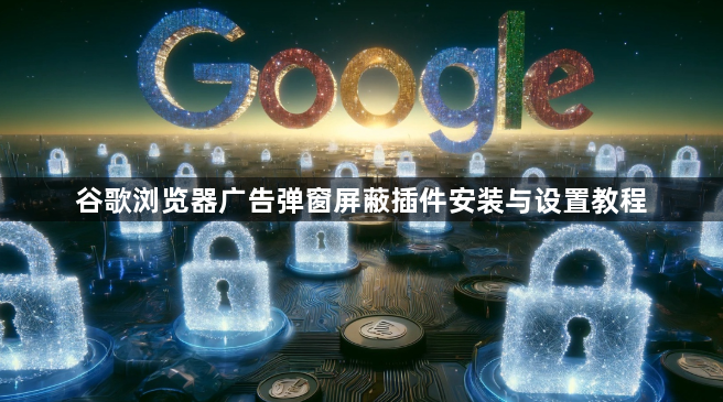 谷歌浏览器广告弹窗屏蔽插件安装与设置教程1