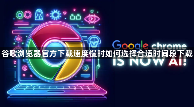 谷歌浏览器官方下载速度慢时如何选择合适时间段下载1