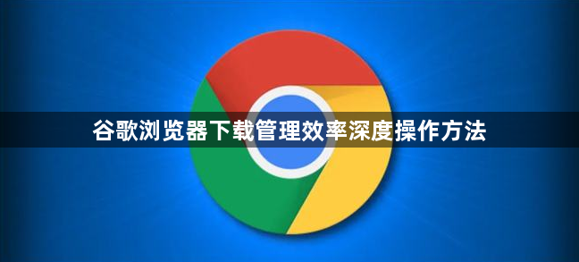 谷歌浏览器下载管理效率深度操作方法1